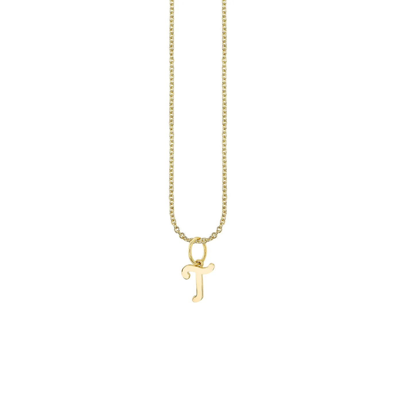 Pure Gold Tiny Initial Charm
