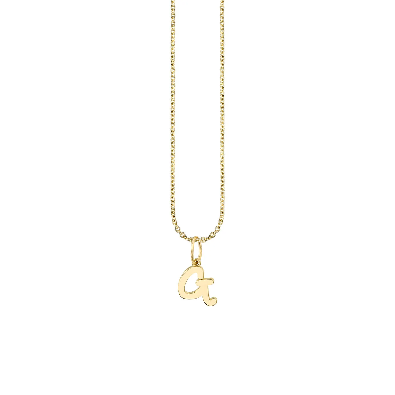 Pure Gold Tiny Initial Charm