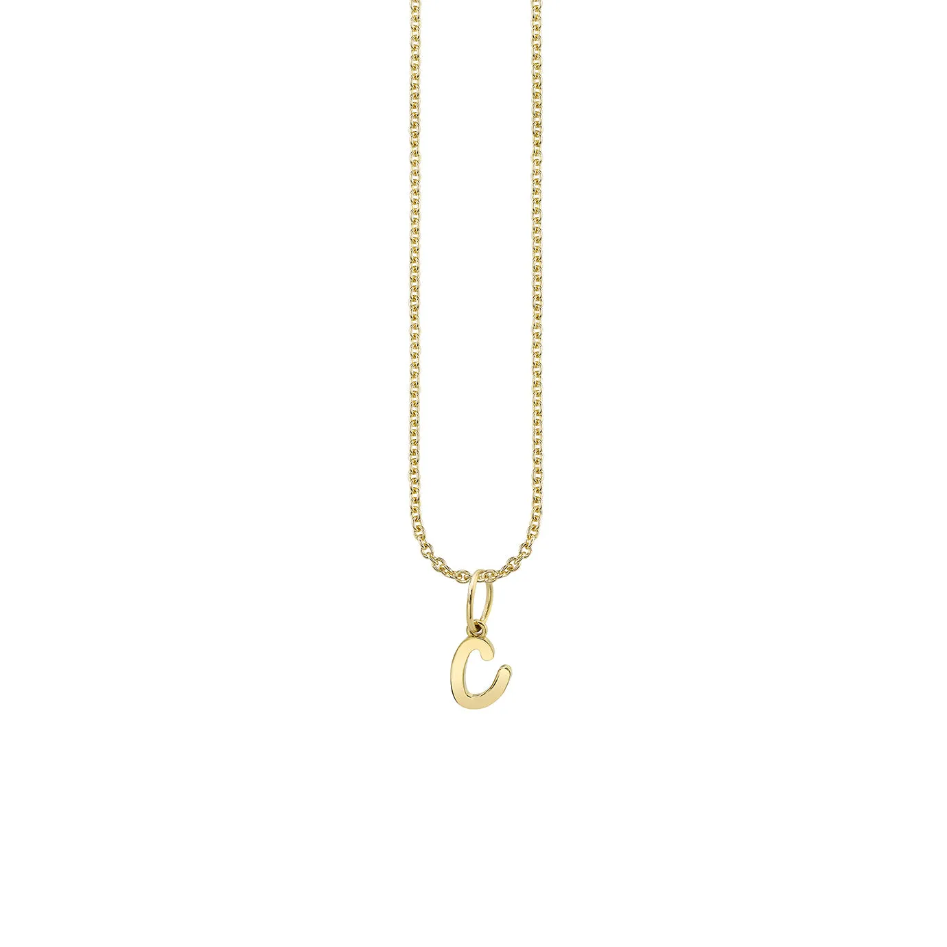 Pure Gold Tiny Initial Charm
