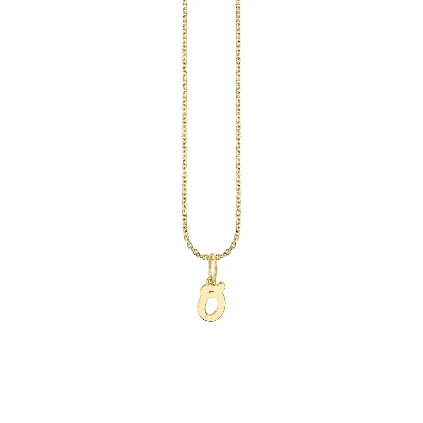 Pure Gold Tiny Initial Charm