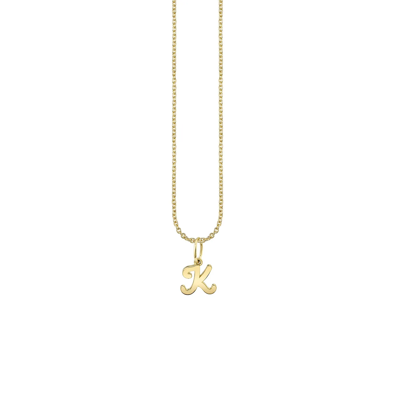 Pure Gold Tiny Initial Charm