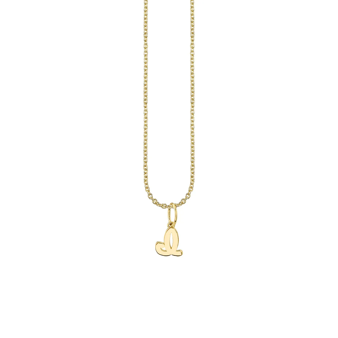 Pure Gold Tiny Initial Charm