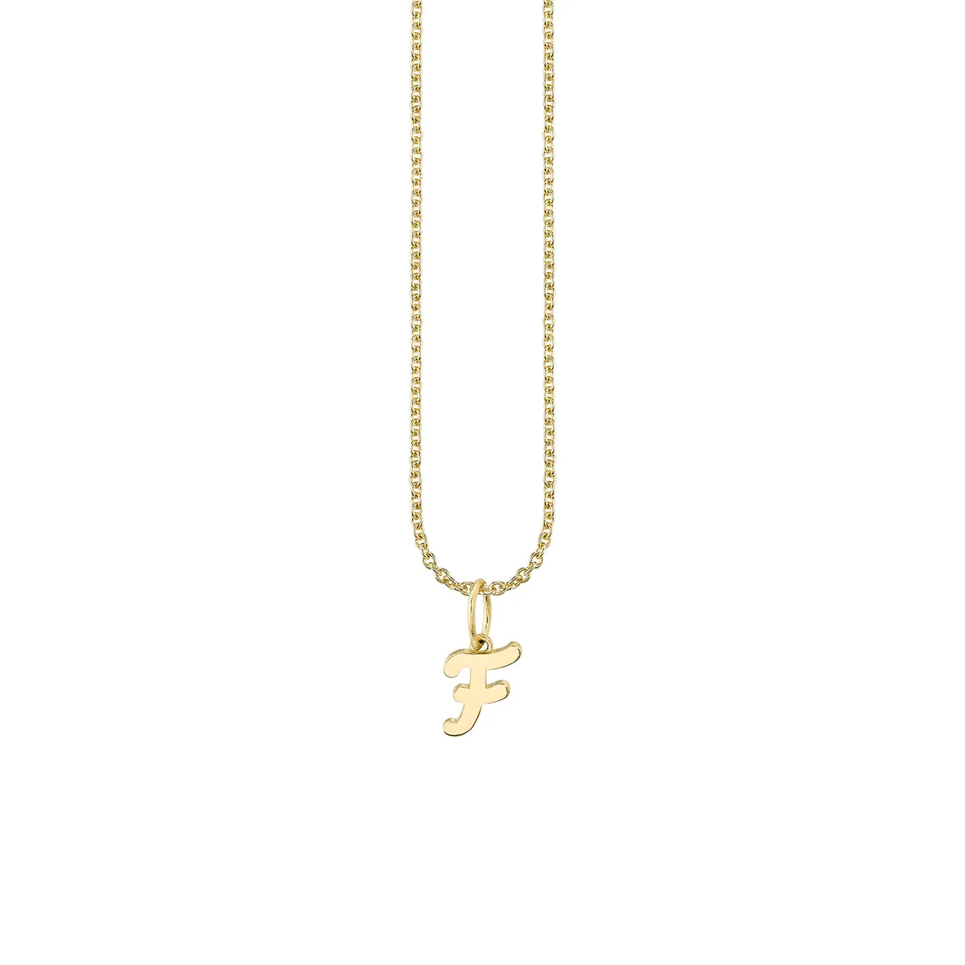 Pure Gold Tiny Initial Charm