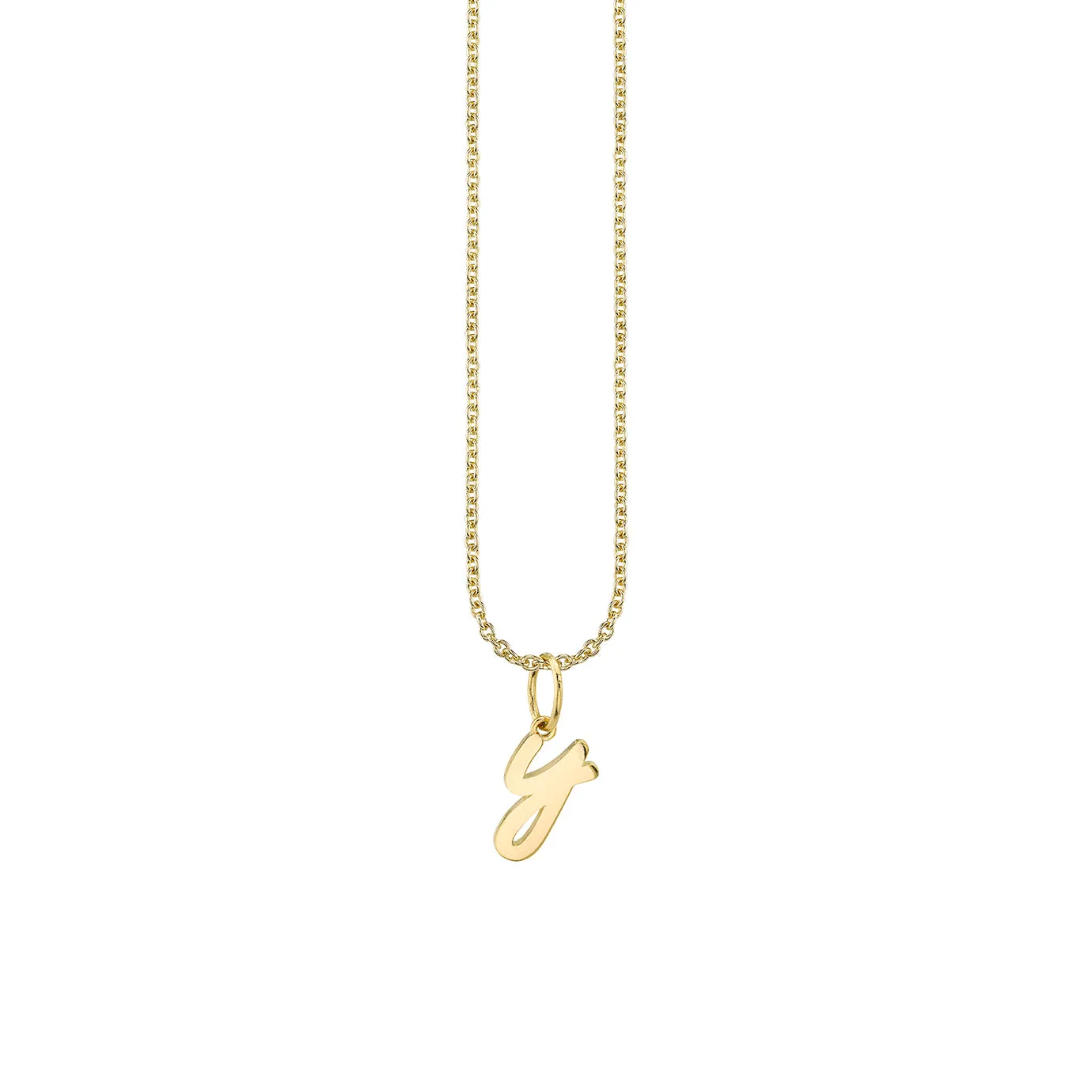 Pure Gold Tiny Initial Charm