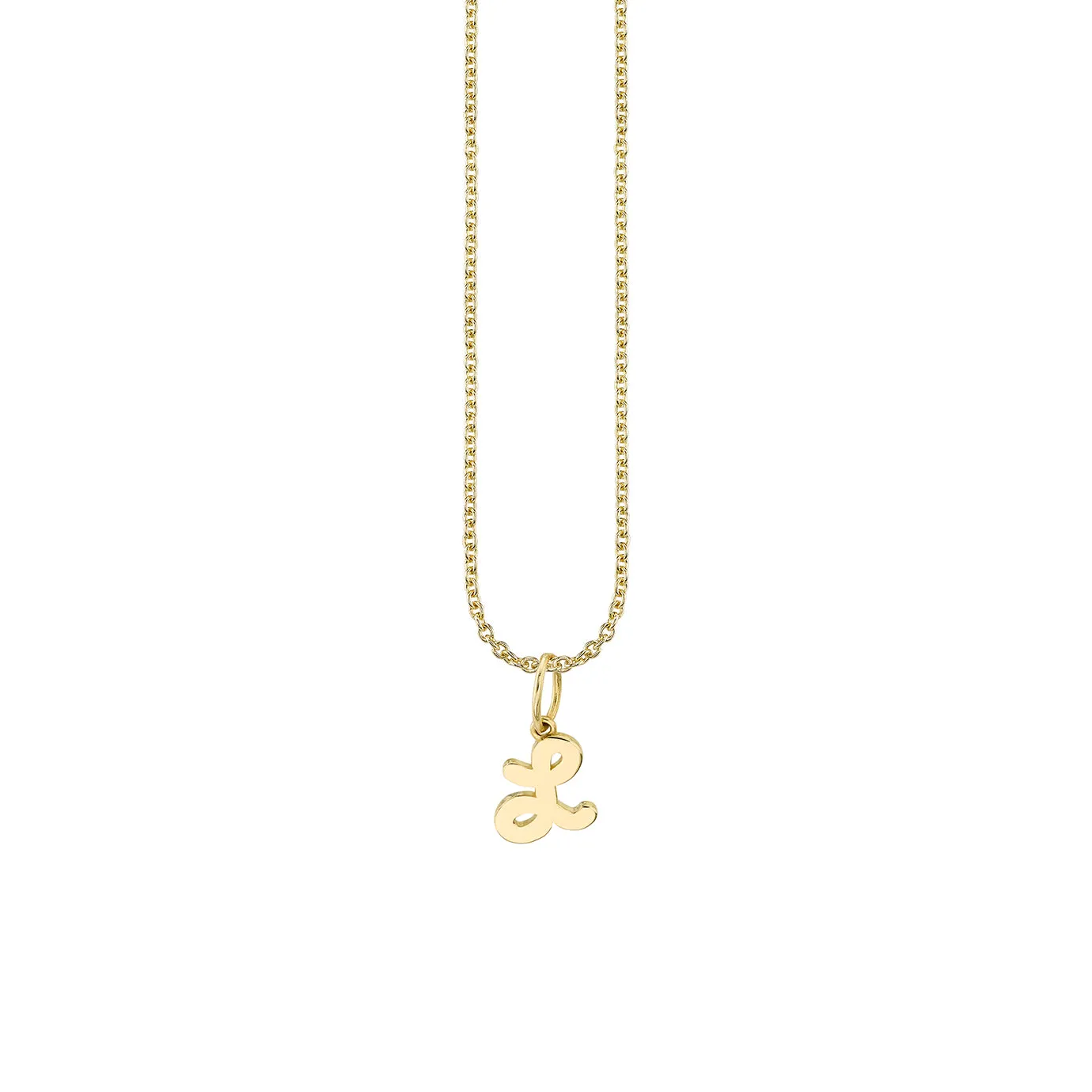 Pure Gold Tiny Initial Charm
