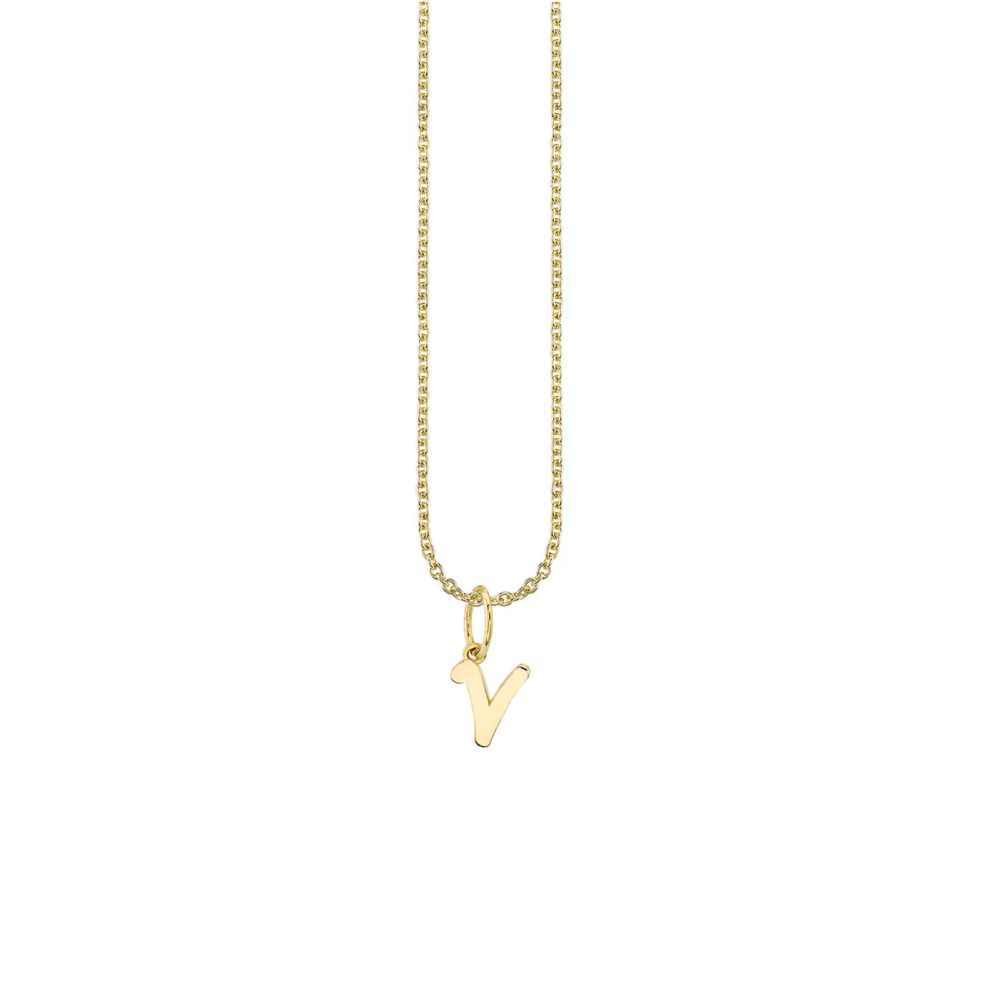 Pure Gold Tiny Initial Charm