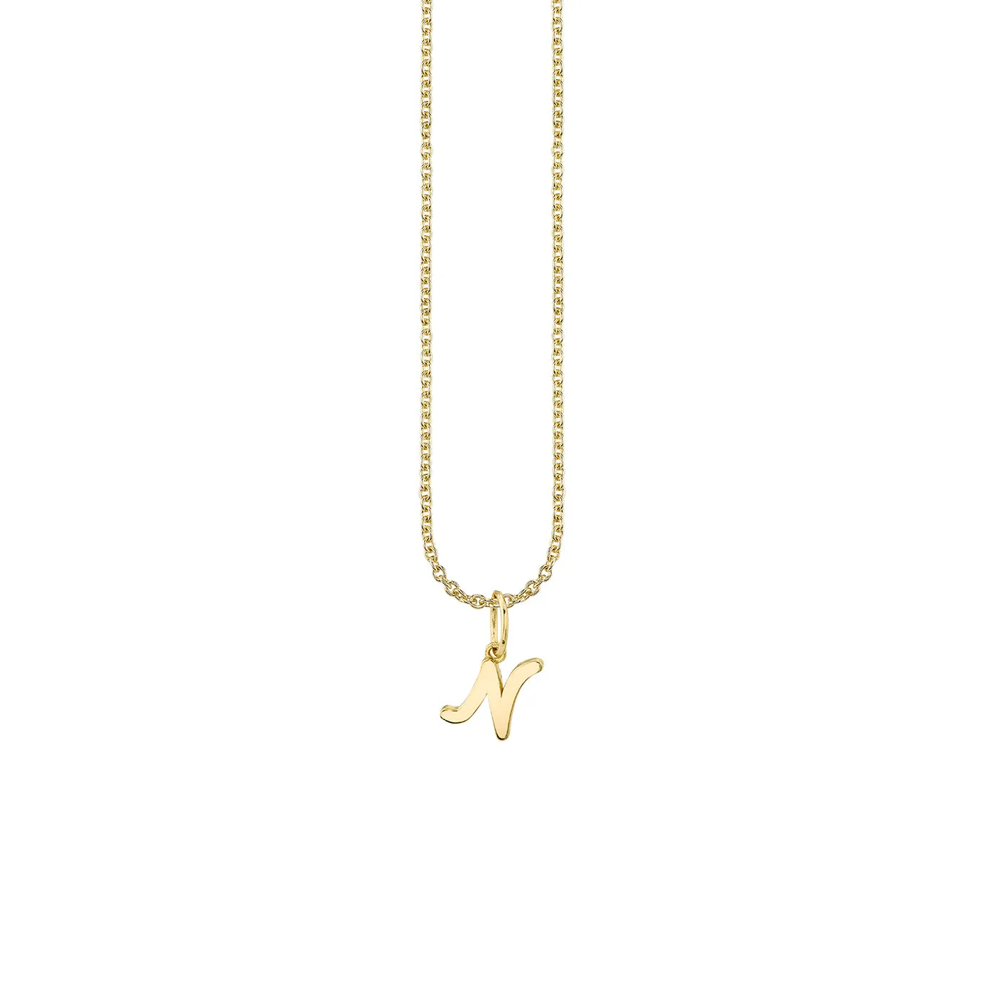 Pure Gold Tiny Initial Charm