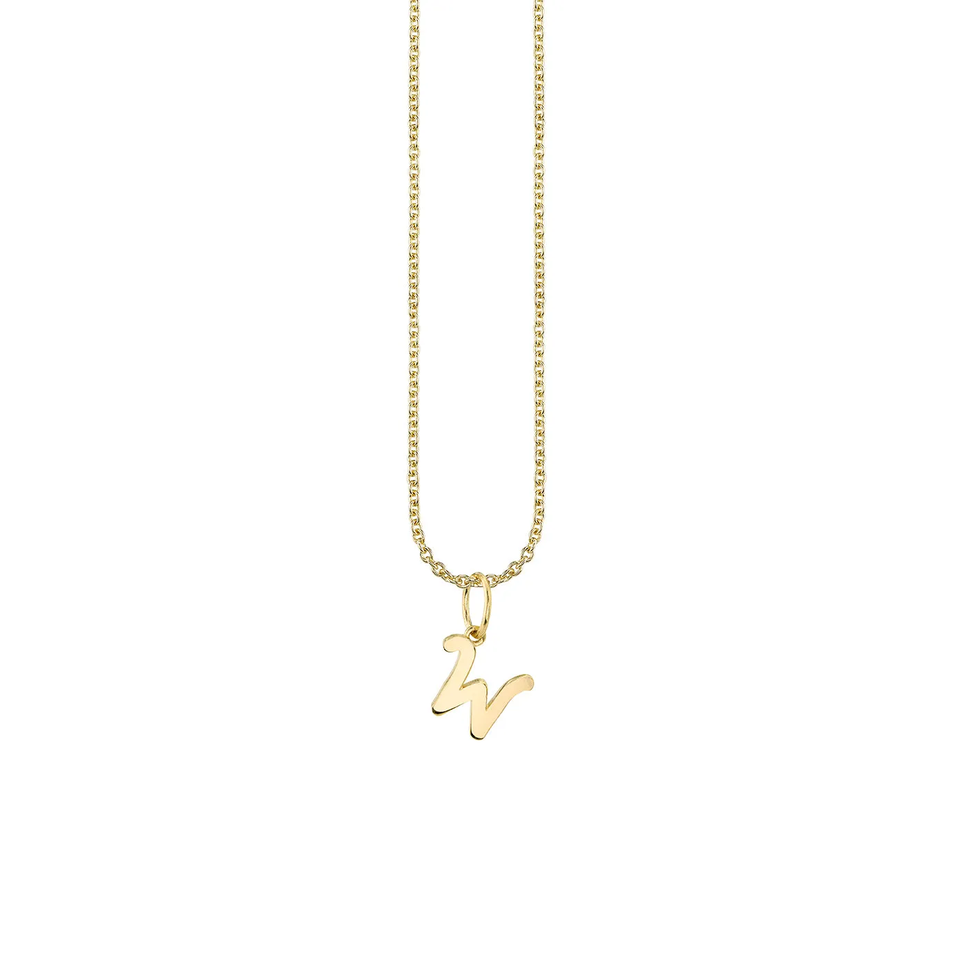 Pure Gold Tiny Initial Charm