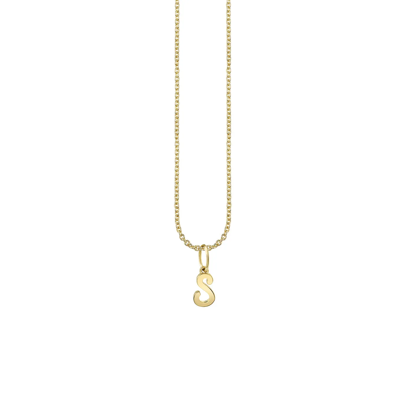 Pure Gold Tiny Initial Charm