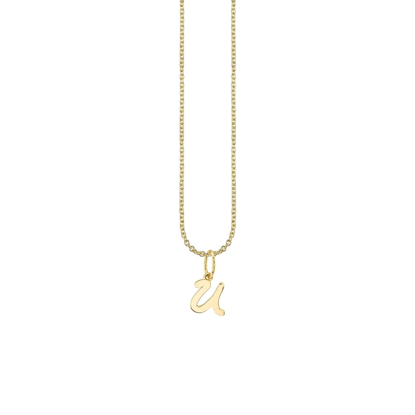 Pure Gold Tiny Initial Charm