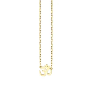 Pure Gold Tiny Om Necklace