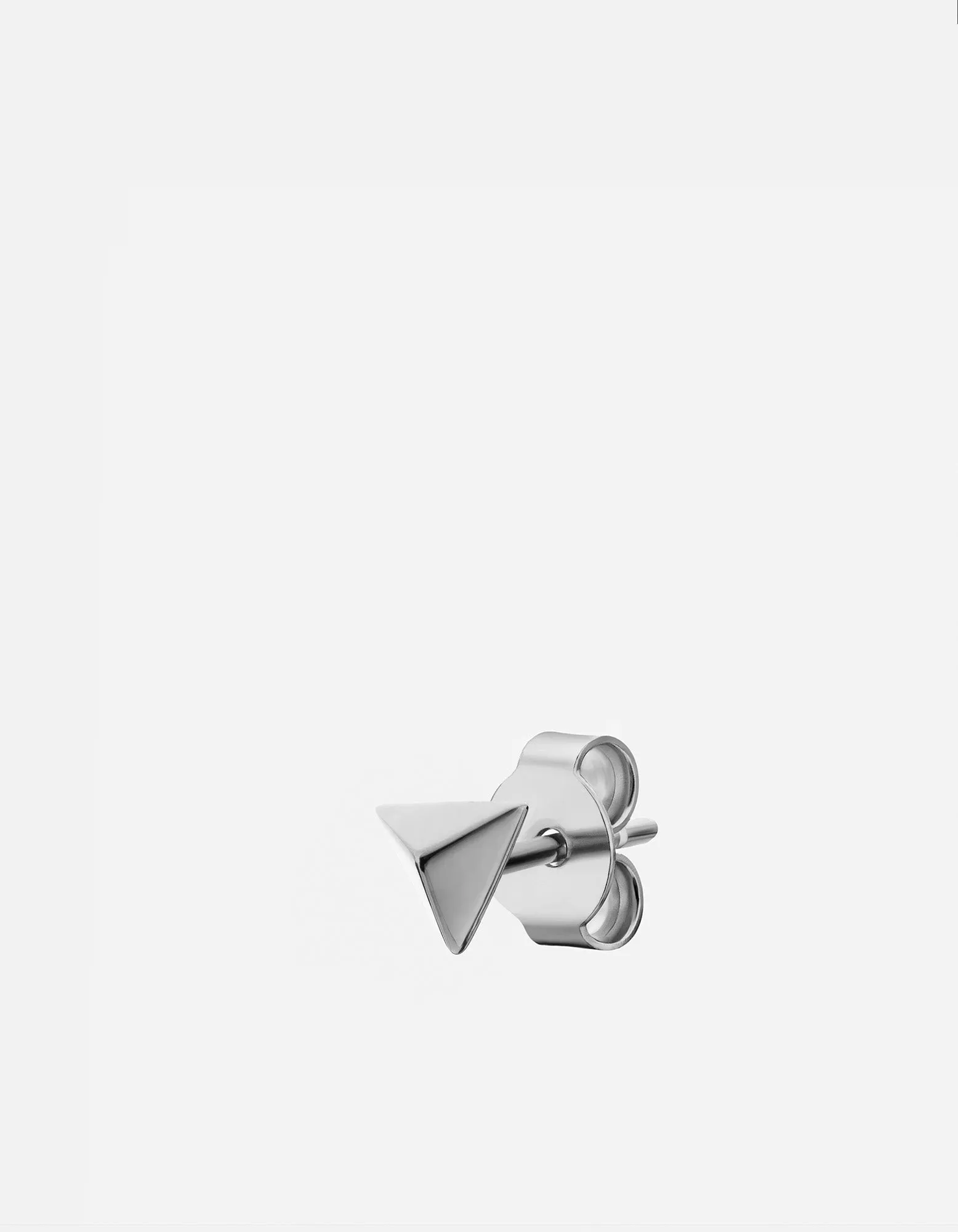 Pyramid Stud Earring, Sterling Silver
