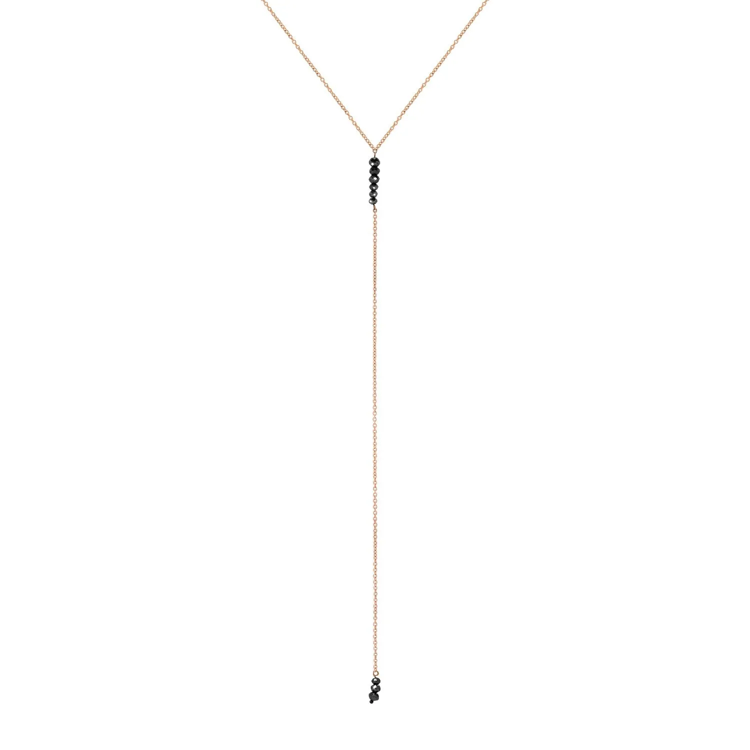 RAINDROPS Y NECKLACE -BLACK DIAMOND