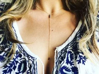 RAINDROPS Y NECKLACE -BLACK DIAMOND