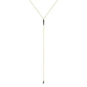 RAINDROPS Y NECKLACE -BLACK DIAMOND
