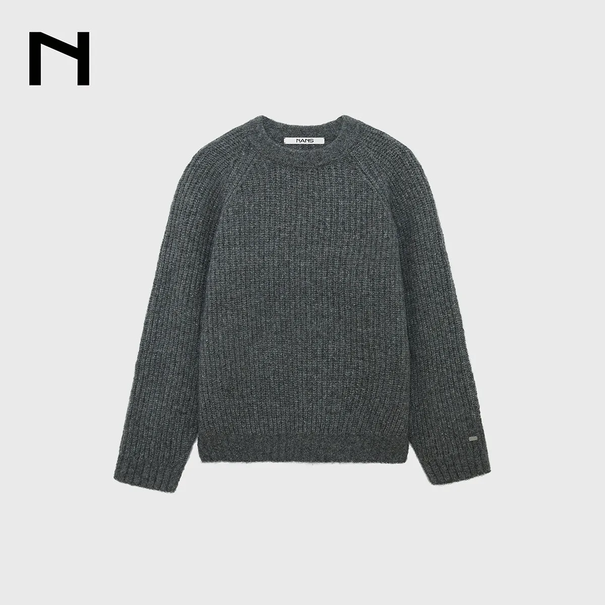 Ribbed Crew Neck Sweater