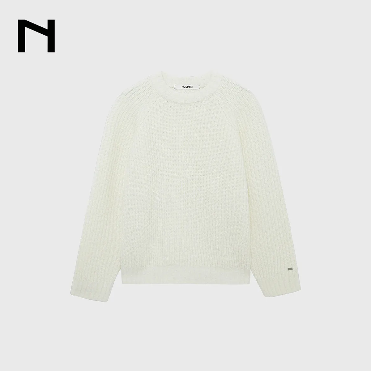 Ribbed Crew Neck Sweater