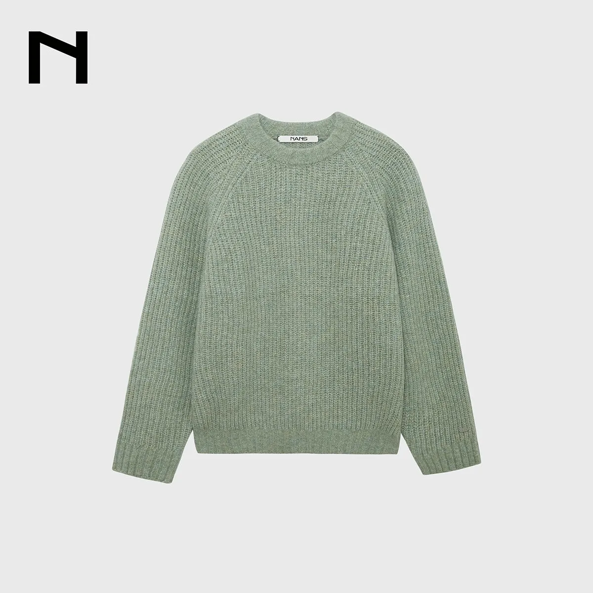 Ribbed Crew Neck Sweater