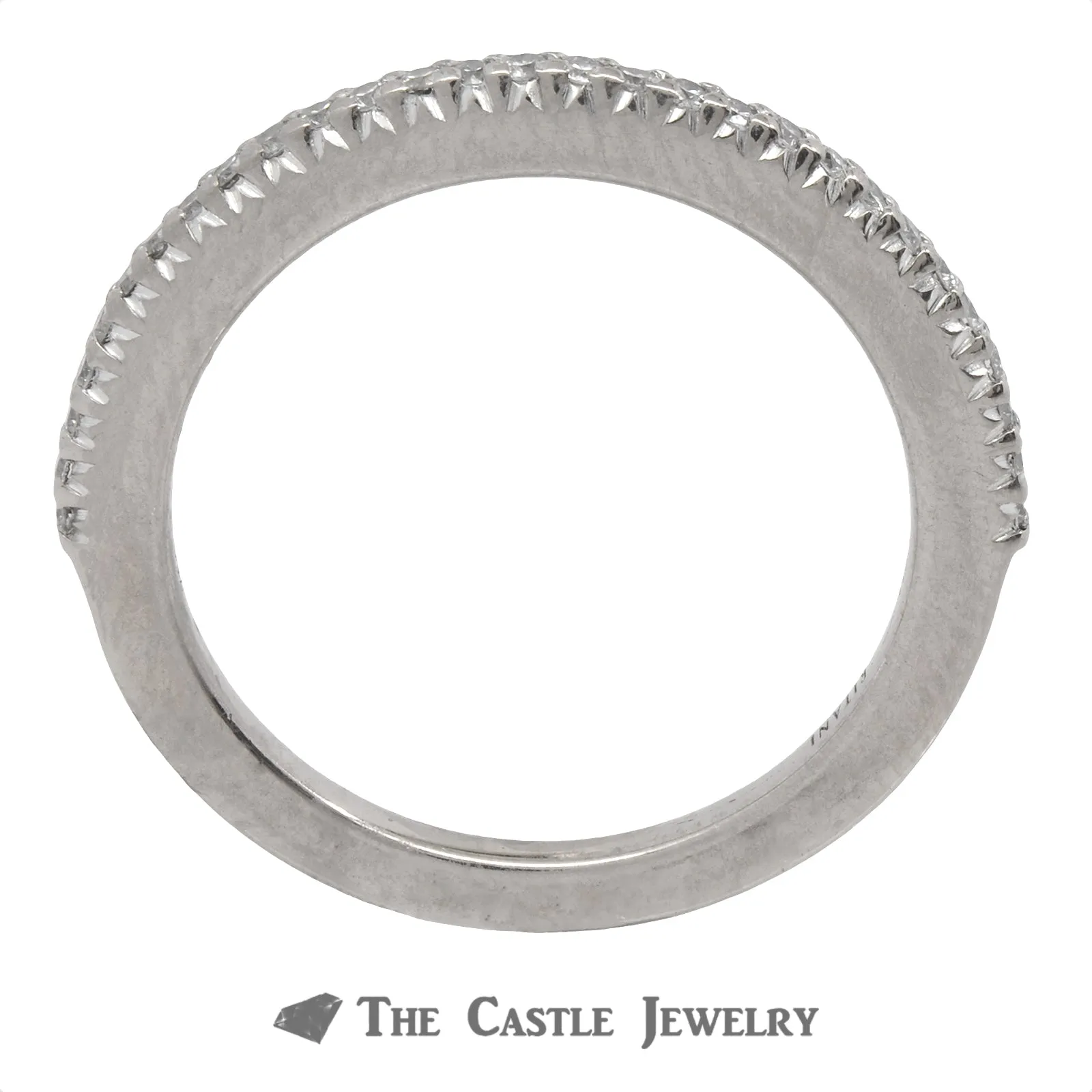 Ritani Diamond Wedding Band Crafted in 18K White Gold