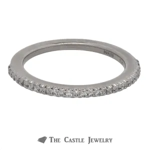 Ritani Diamond Wedding Band Crafted in 18K White Gold