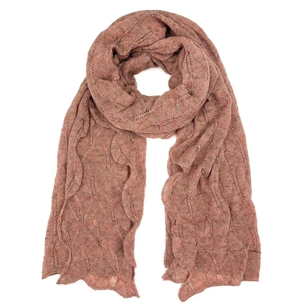 Rose Alpaca Scarf