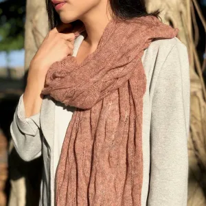 Rose Alpaca Scarf