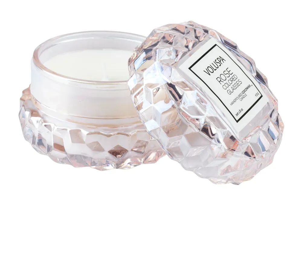 Rose Colored Glasses Macaron Candle