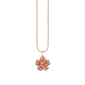 Rose Gold & Diamond Sakura Charm