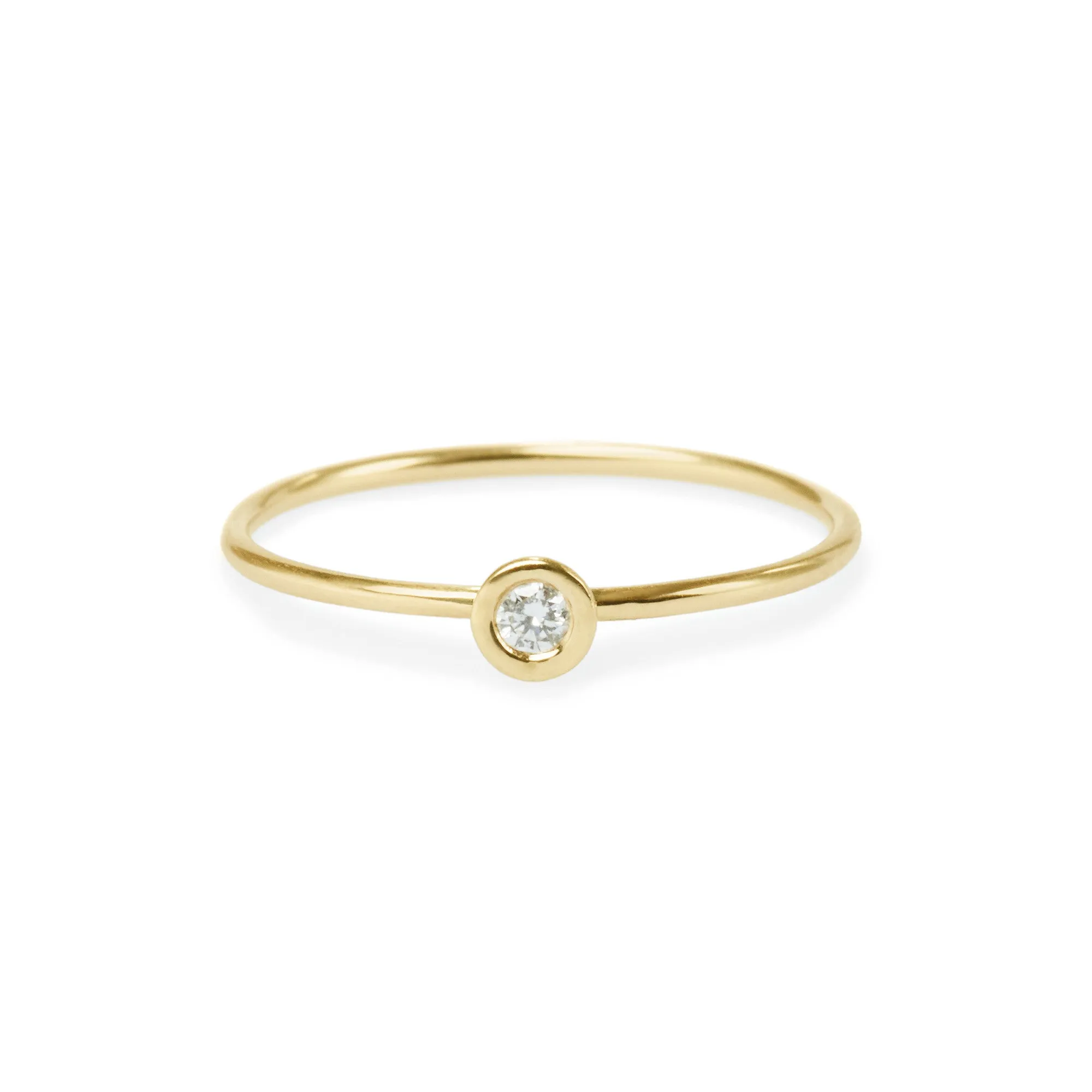 Round Diamond Friendship Ring