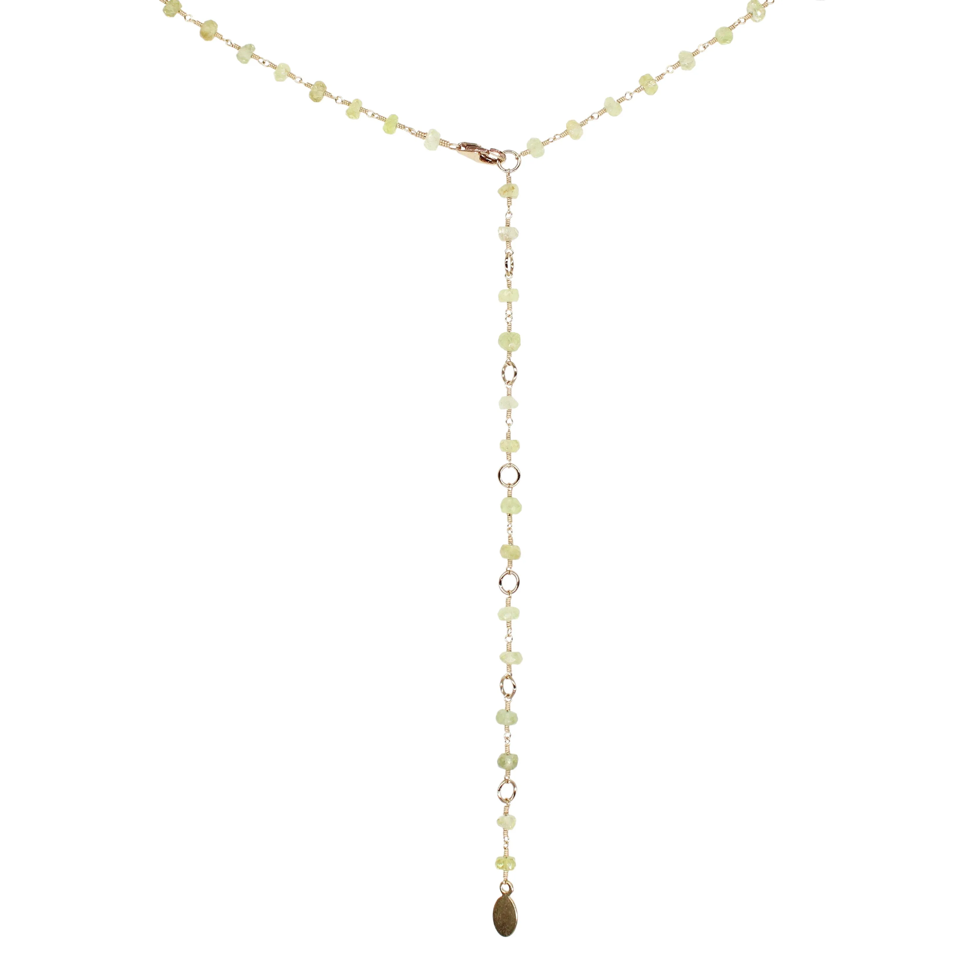 Sacred Strand Satin Necklace Chrysoberyl