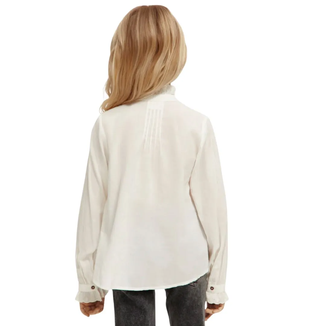 Scotch & Soda Soft White Long Sleeve Shirt