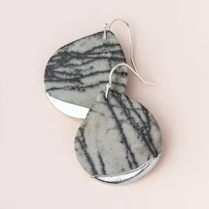 Scout Curated Wears Stone Dipped Teardrop Earring - Picasso Jasper
