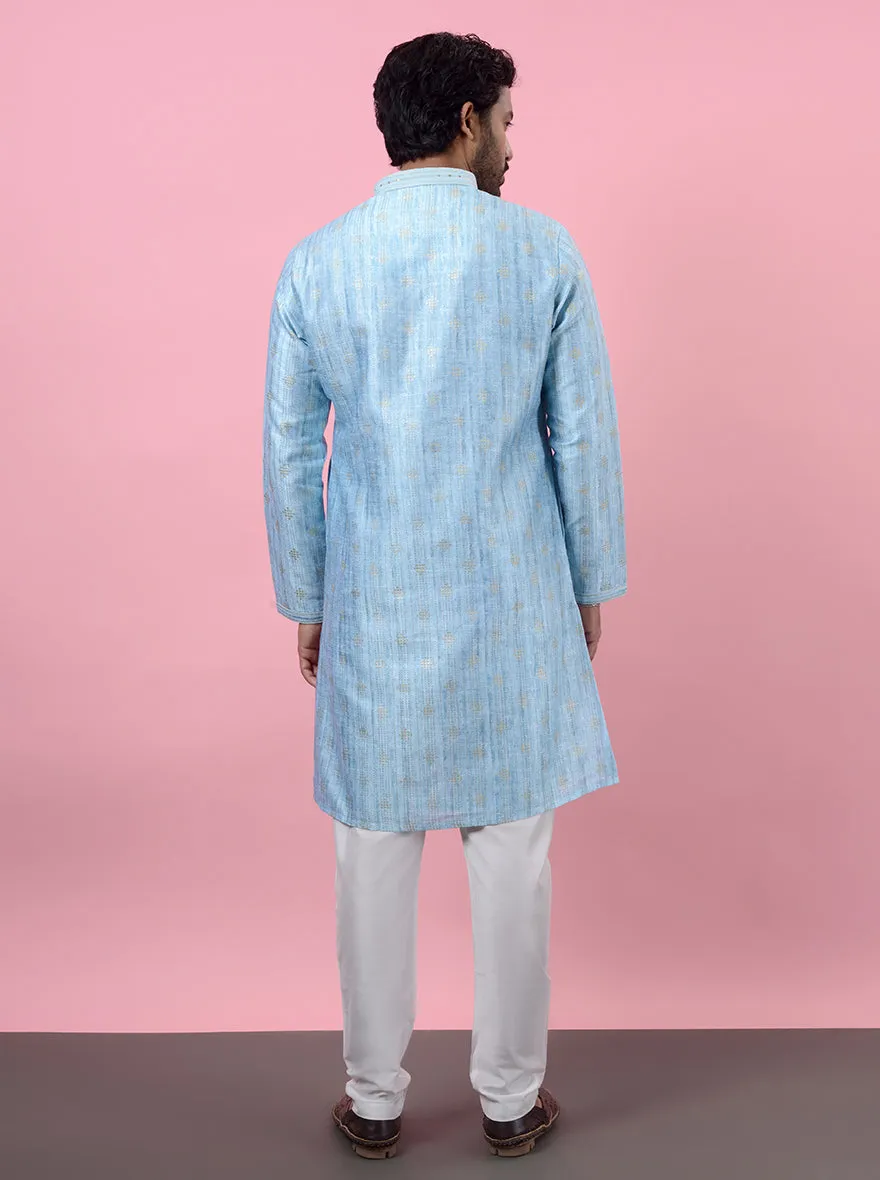 Sea Blue Kurta Pajama | Azania