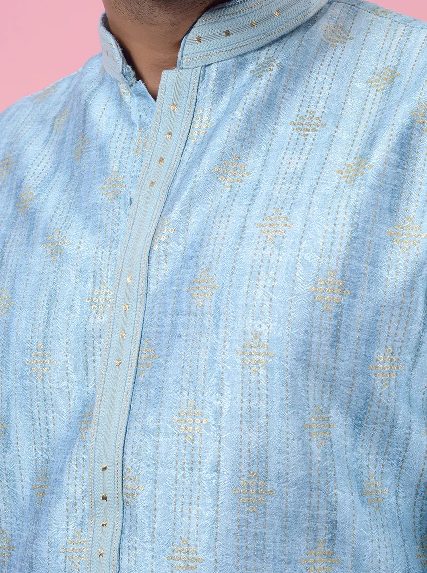 Sea Blue Kurta Pajama | Azania