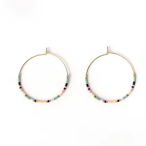 Seed Bead Classic Hoops