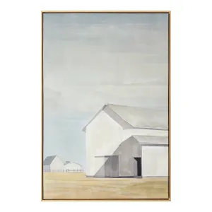 Serene Barn Canvas Art Frame