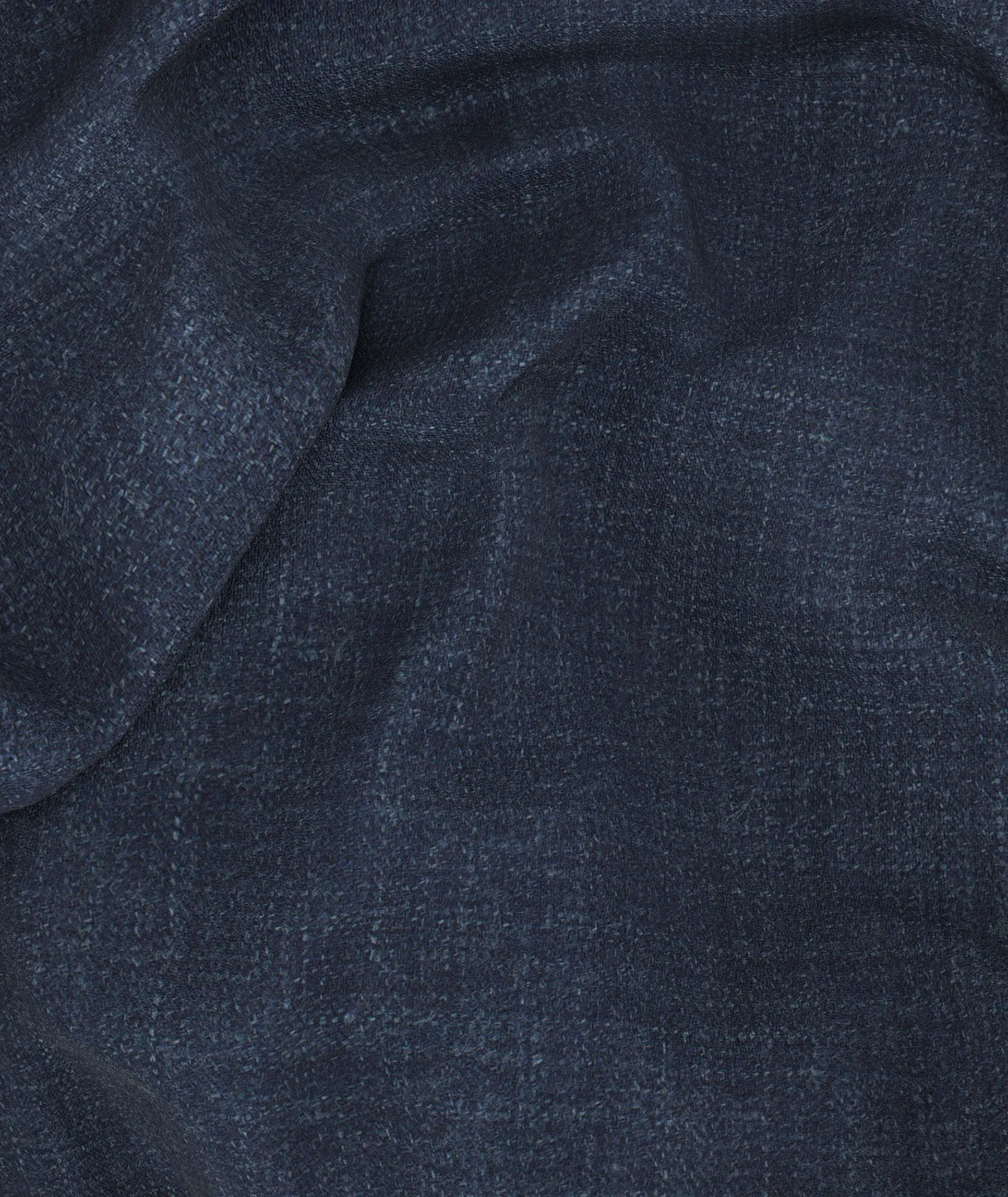 Signature suit in denim blue cashmere-silk-linen twill