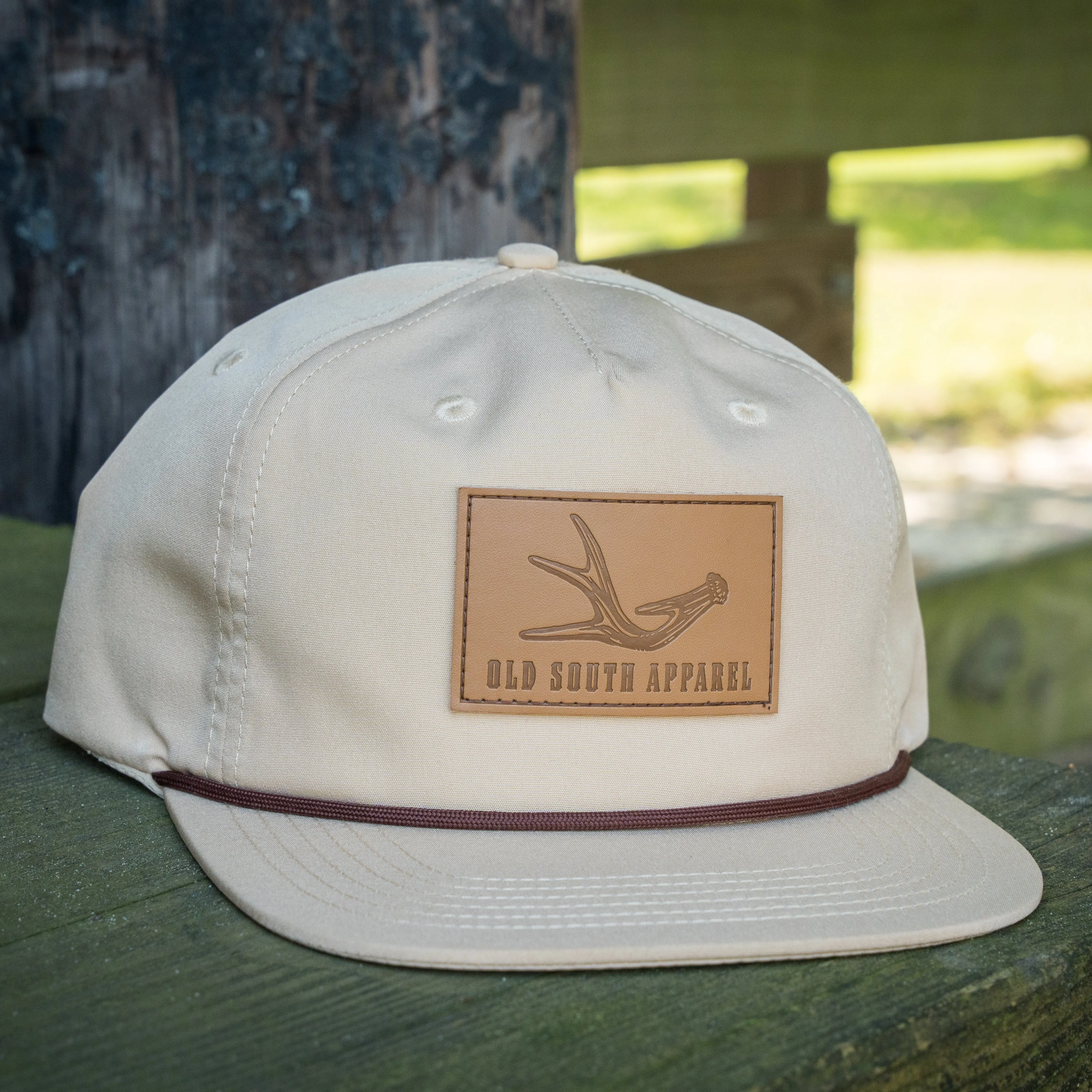 Single Antler Leather Patch - Trucker Hat