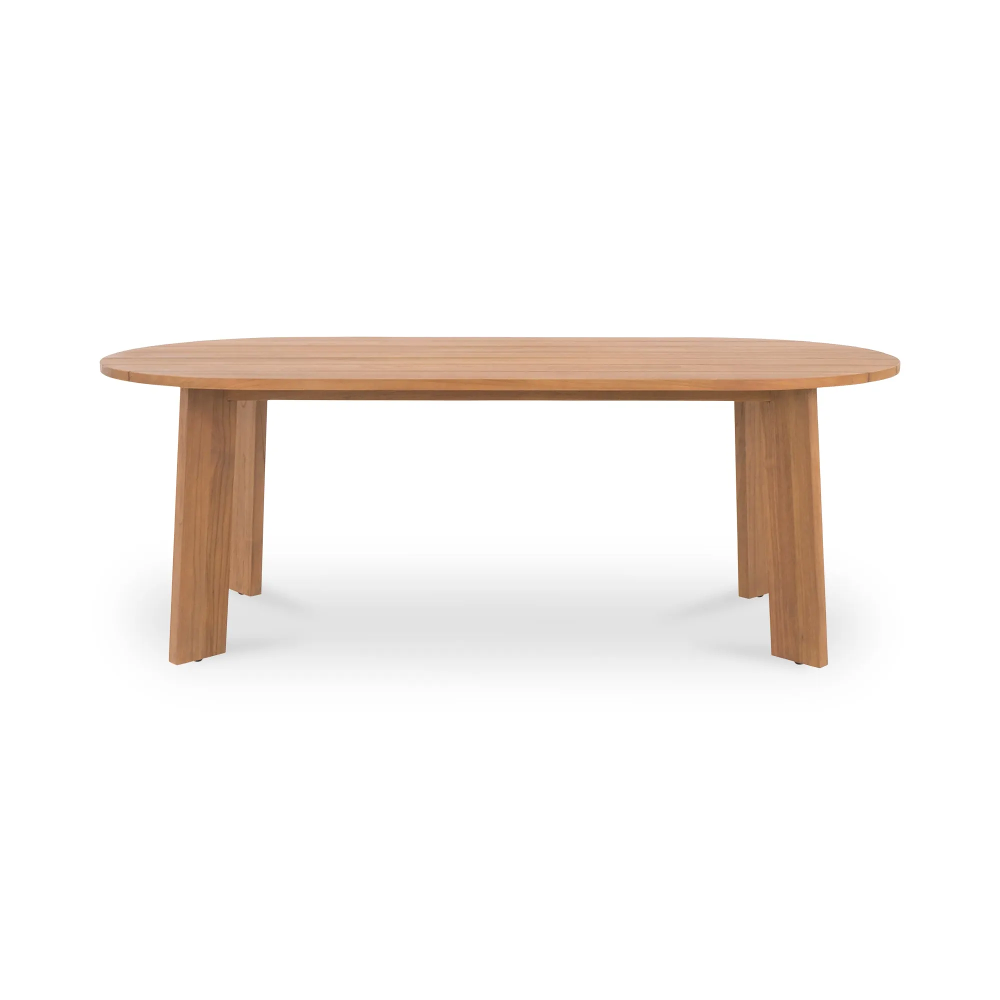 Sophisticated Angular Oval Outdoor Table
