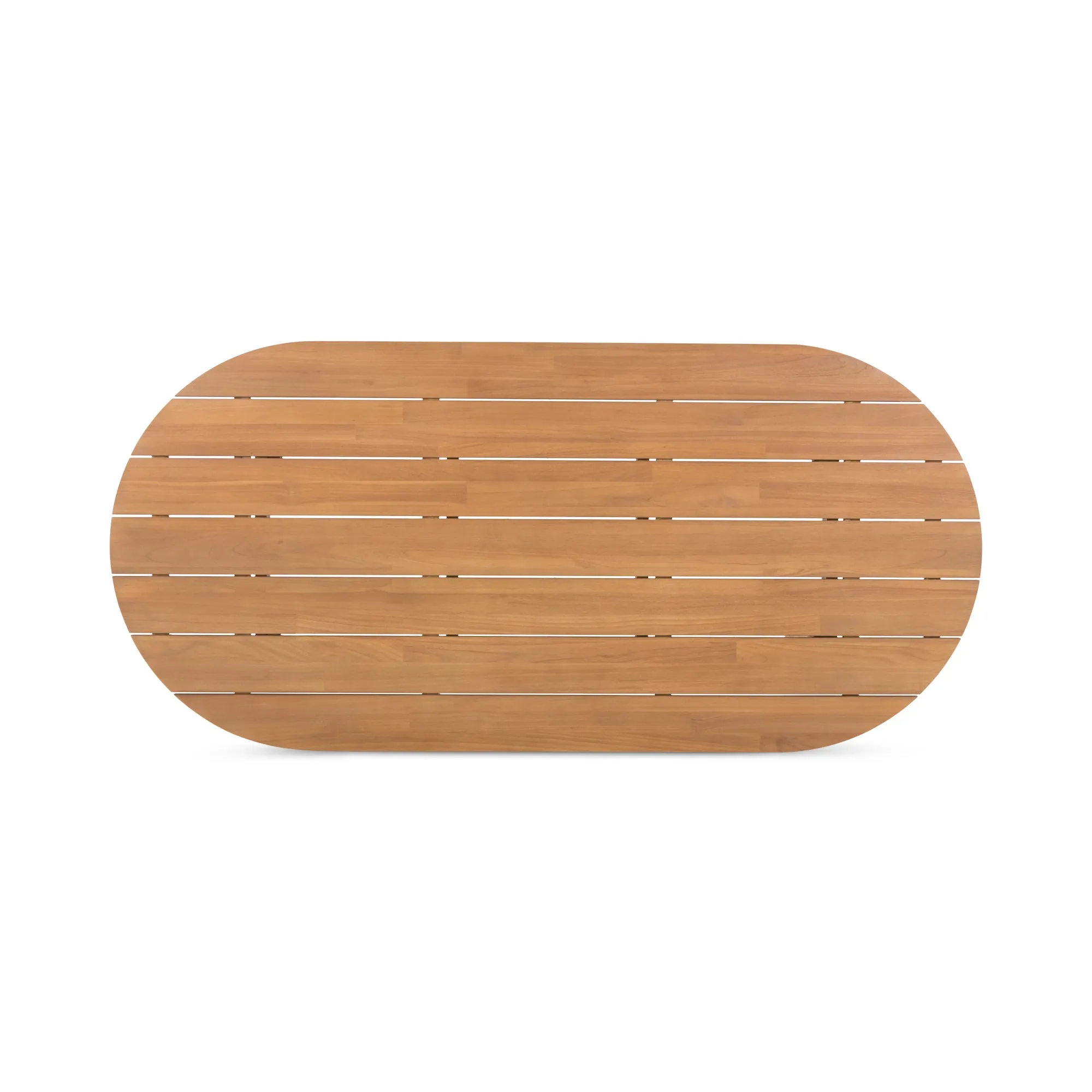 Sophisticated Angular Oval Outdoor Table