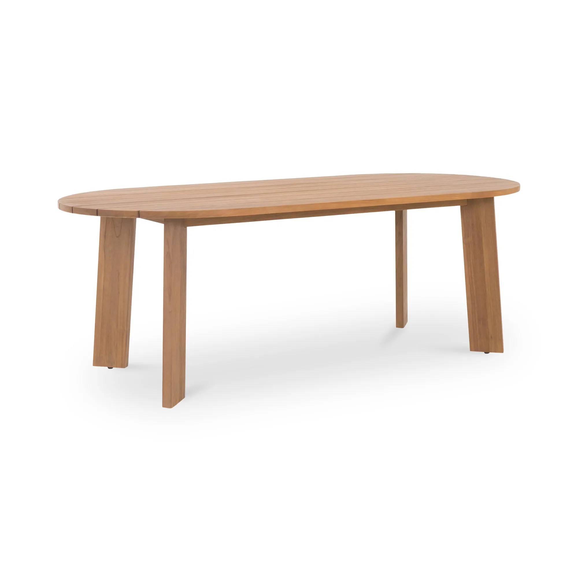 Sophisticated Angular Oval Outdoor Table