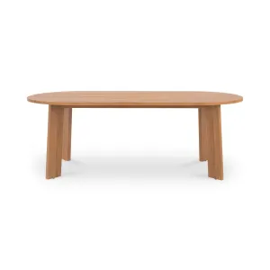 Sophisticated Angular Oval Outdoor Table