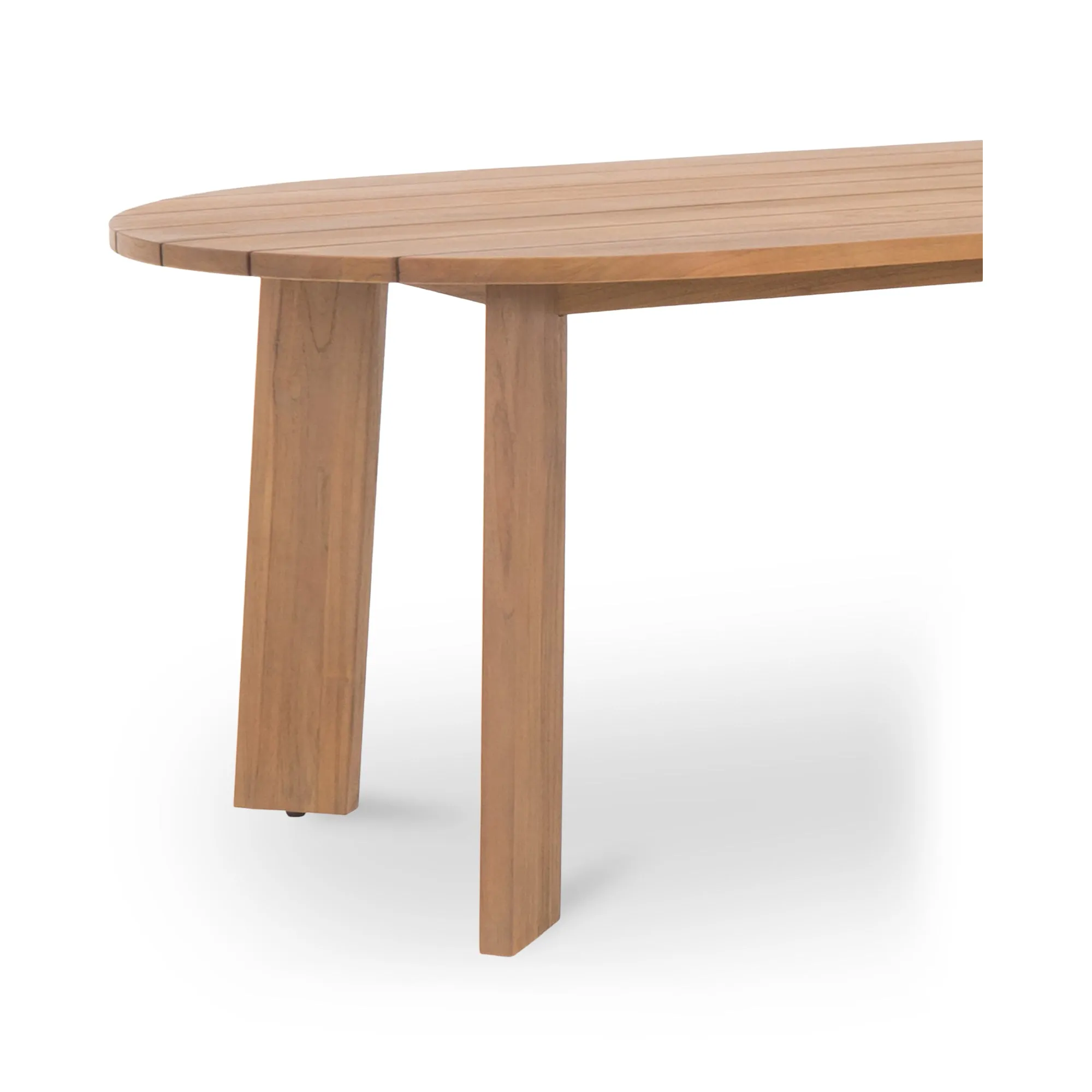 Sophisticated Angular Oval Outdoor Table