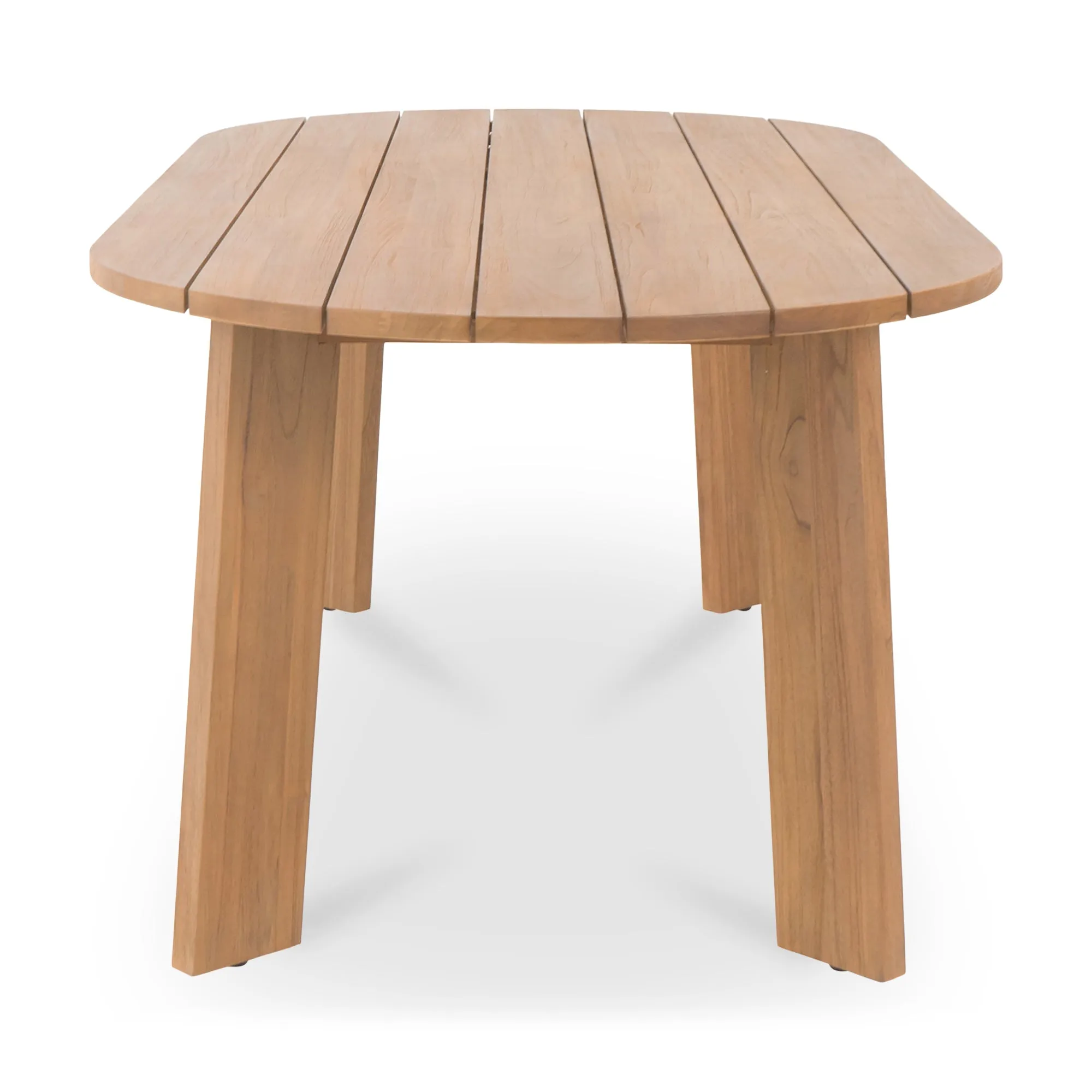 Sophisticated Angular Oval Outdoor Table