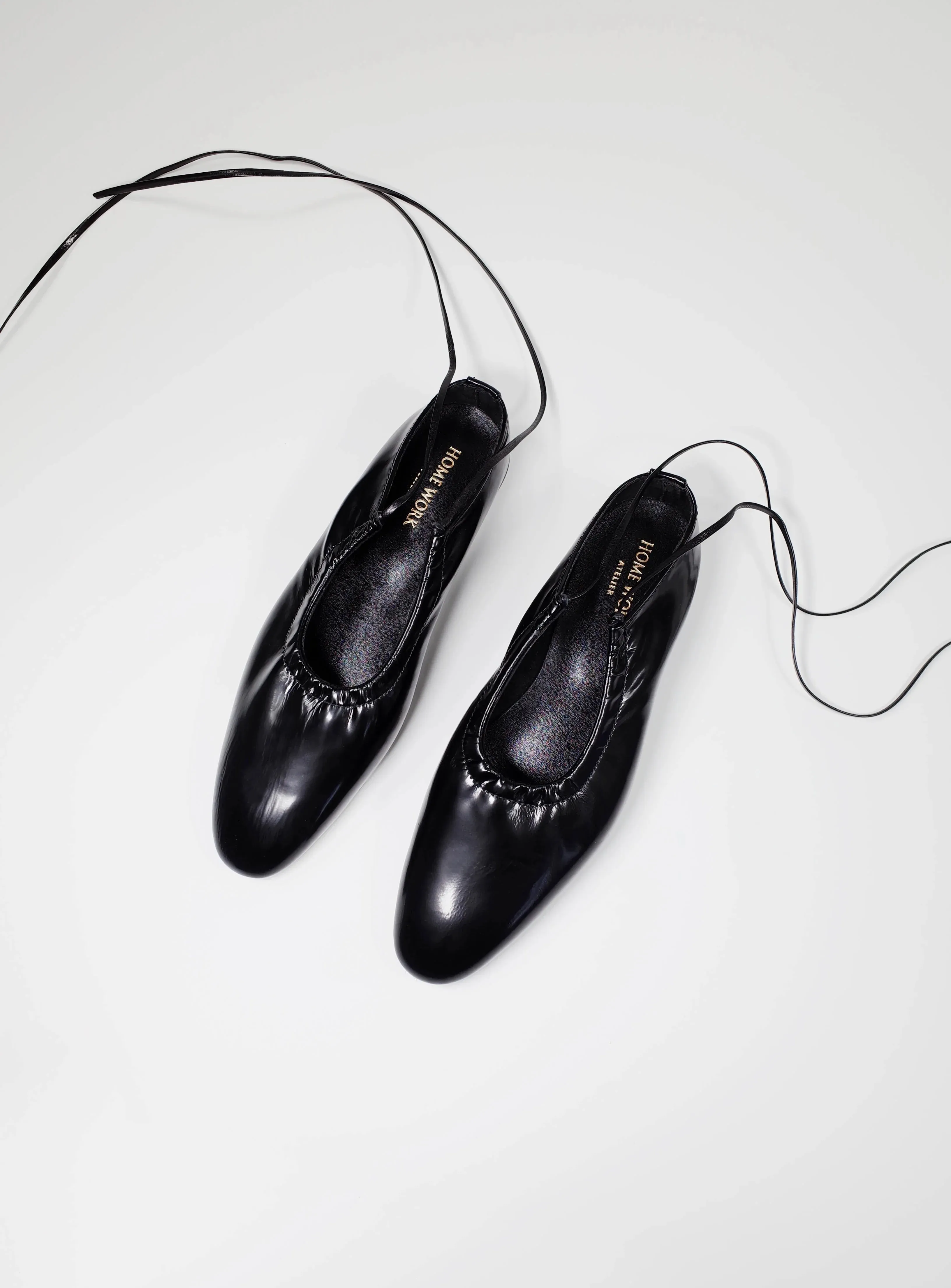 Sophisticated Glossy Ballet Flats