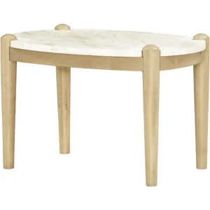 Sophisticated Marble Base End Table