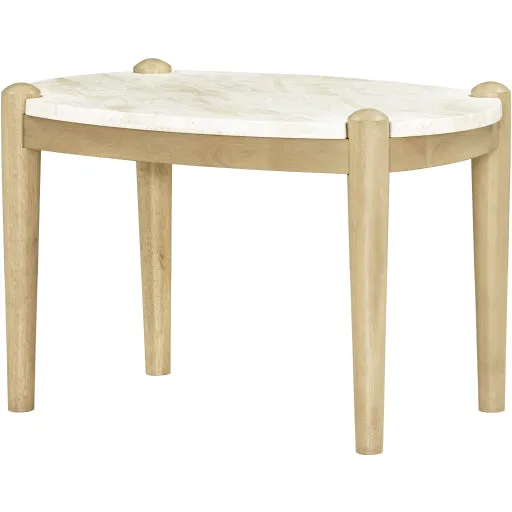 Sophisticated Marble Base End Table