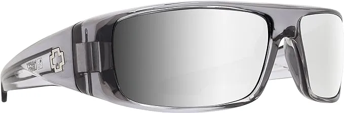 Spy Logan Clear Smoke Happy Gray Green with Silver Mirror