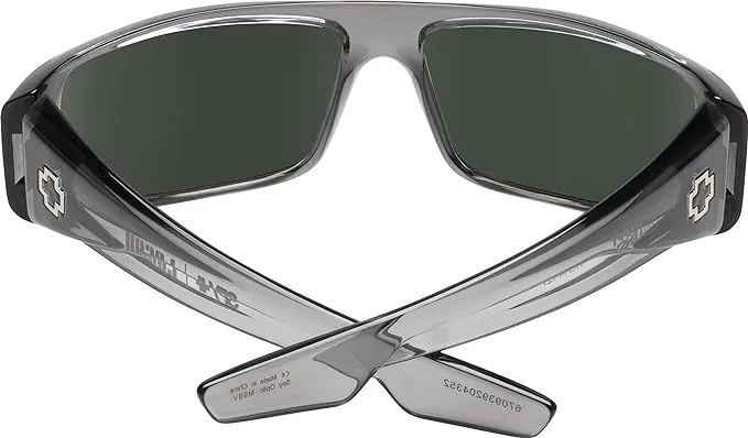 Spy Logan Clear Smoke Happy Gray Green with Silver Mirror