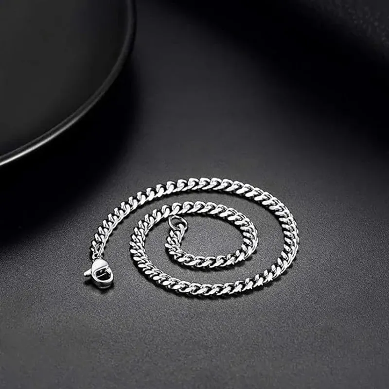 Stainless Steel Cuban Link Chain Necklace